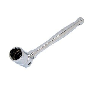 Neilsen CT0400 21mm Scaffolding Wrench - 12 Point Swivel Head with Tool Safety Lanyard Hole, Drop Forged Steel