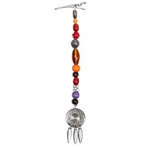 Boland Pirate Clip Amulet Hair Accessory – Multicoloured Beaded Chain for Buccaneers, Privateers, Halloween, and Theme Parties – Standard Size