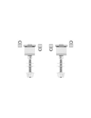 Roca 820052510 Laura Chrome Toilet Seat Hinges - Multi-Colour