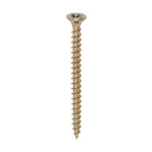 TIMCO Solo Chipboard & Woodscrews - PZ - Double Countersunk - Yellow - 4.0 x 50mm - Box of 200
