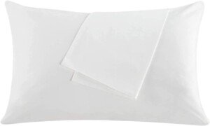 100% Cotton Pillow Protector 200TC Zipped Super Soft Hypoallergenic and Anti-Dust Mite Protectors Cover Case Anti Bacterial Soft White Pillow Cases