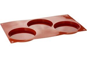 Silikomart - SF042 DISC for Biscuits - Silicone Mould Ø103 H 20 MM, Terracotta
