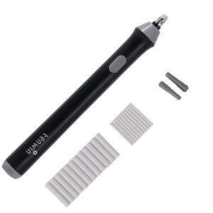 Electric Eraser, Battery Operated Eraser Kit with 22 Extra Replaceable Erasers for Artists, Automatic Portable Pencil Eraser for Sketching, Drawing, Graphite Pencils