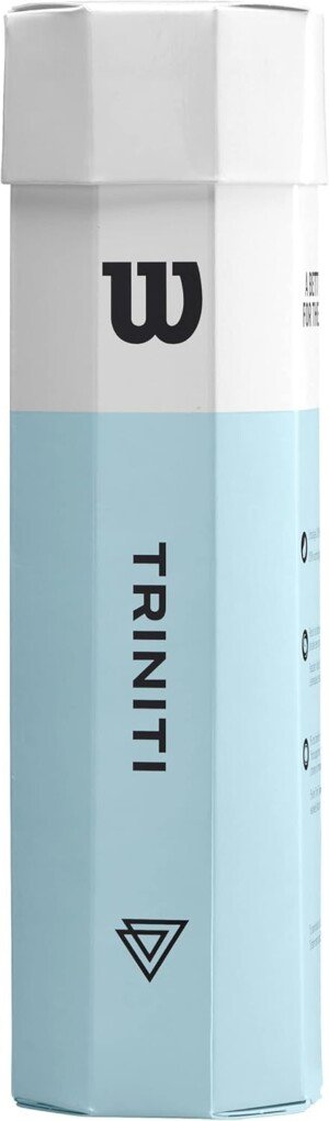 Wilson Tennisbälle, Triniti, 4 Bälle, Hülle 100% recyclebar, WRT125200, Yellow