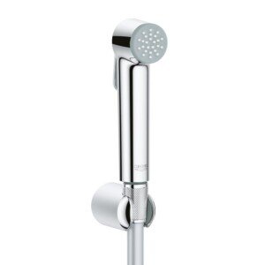 GROHE Tempesta-F Trigger Spray 30 - Wall Holder Set with Trigger-Control Hand Shower (Wall Shower Holder, TwistFree Shower Hose 1.25 m, Anti-Limescale System, Easy to Clean), Chrome, 27513001