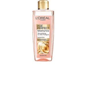 L'Oreal Paris Age Perfect Smoothing and Anti Fatigue Vitamin C Refreshing Toner, Black, Ultra-Invigorating Formula Exfoliates, Smooths, and Energizes the Skin, 200 ml (Pack of 1)