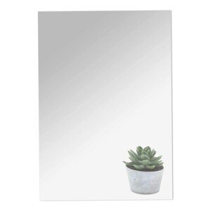 DARENYI Wall Mirror 40 x 30cm Self Adhesive Removable Frameless Large Stick On Mirror for Bathroom, Bedroom, Living Room, Wardrobe