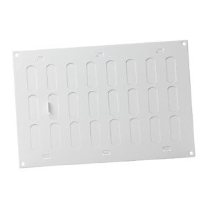 300x200 mm (12x8") Sliding Grille Made of Sheet Steel, White Ventilation Grille, Made by EUROPLAST