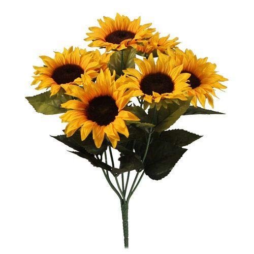 Beautiful Artificial Sunflower Bush - Home Wedding Anniversary Grave (1)