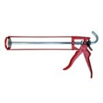 Front view of the 3C Sealants Cox Easiflow HD 10" Silicone Sealant Gun, showcasing its heavy-duty metal frame and ergonomic design