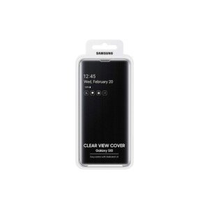 Samsung Original Galaxy S10 Protective Clear View Folio Cover Case - Black - 6.1 inches