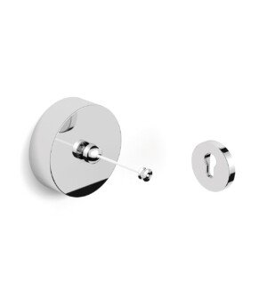 Smedbo "Outline" Clothes Line Retractable, Polished Chrome, 9 x 3 x 9 cm, Silver