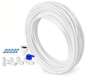 10 M Water Supply Pipe Tube Fridge Connector Kit for European Style Double Fridge Refrigerator (1/4" Pipe)