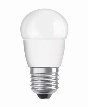 OSRAM LED Star Classic P/LED lamp, Classic mini Ball Shape, with Screw Base: E27, 5.70 W, 220…240 V, 40 W Replacement, Frosted, Warm White, 2700 K, 1pack
