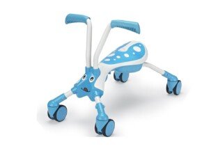 Scramblebug 4-Wheel Balance Bike For 1-3 Year Old Kids, Fold and Go, Tide, Foot-to-Floor Ride-On That Develops Your Toddler’s Balance and Motor Skills, 360 Wheels for No Surface Scratches