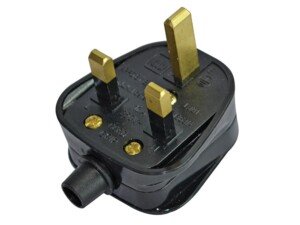 Faithfull Power Plus FPPPLUG13R 13A 230V Plastic Plug - Black