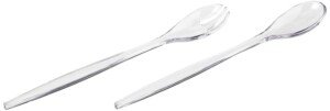 Guzzini Salad Servers, Transparent, 28 cm