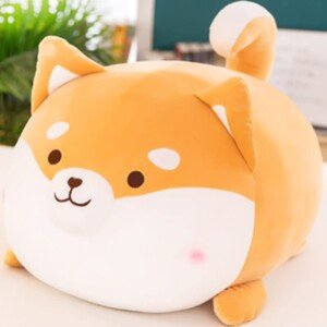 Cute Corgi Dog Plush Toy, Stuffed Soft Animal Cartoon Cushion, Plush Toy Gifts for Girl Boy (Brown, 11.8inch)