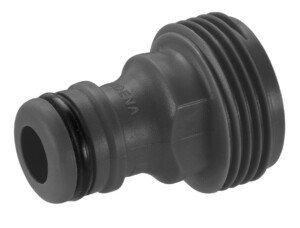 Gardena Accessory Adapter: Push-in connector for the Original Gardena System irrigation devices with female threading, fits 26.5 mm (G 3/4 inch) threads, packaged (2921-20)