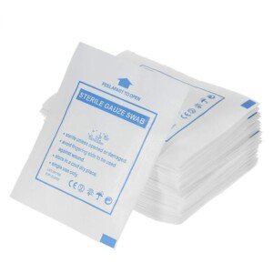 30pcs 5x5 Disposable Gauze Swabs Bleeding Stop Sterile Gauzes Absorbent Cotton Gauzes Pads Individual Package Wound Care Dressing Supplies