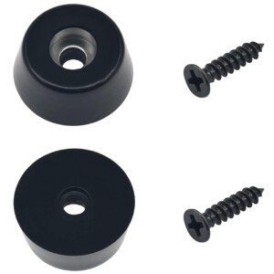 30 PCS Round Rubber Feets with Screws,Rubber Non Slip Furniture Leg Pads,Floor Protector Pads