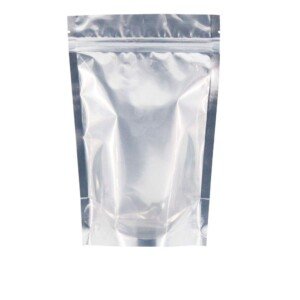 SumDirect 50Pcs 12x18cm Reusable Aluminium Foil Resealable Zipper Stand Up Food Pouch Bag with Notch for Food Storage (4.7"x 7")