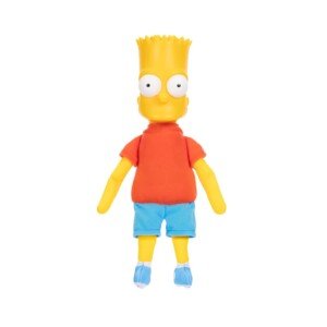 The Simpsons Bart Simpson Shelf Talker by JAKKS Pacific, with 20 Iconic Character-Inspired Phrases, Batteries Included, Soft Plush Material, Collectible Plush Shelf Talkers