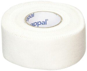 Strappal Rigid Medical Tape for Sports Injuries Treatment and Prevention - Strong Skin Adhesion - Latex Free - 2.5cm x 10m, White, 1 Roll