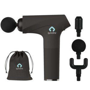 Massage Gun Lightweight and Portable Handheld Massager for Muscle Pain Relief for Men and Women with a Carry Pouch, Neck and Back Massager (3 Speed Modes)