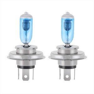 Super Bright 100W 6000K White12V Headlight Bulb 2x H4 Halogen Xenon Light