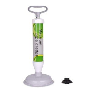 XREXS Drain Buster Toilet Air Plunger, Powerful Drain Plunger with 2 Suction Cups, Suitable for Toilet (Large Suction Cup), Bathtub/Shower/Sink (Small Suction Cup)