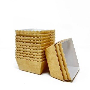 Bakery Direct Square Mini Loaf Card Disposable Baking Moulds/Cases (50)