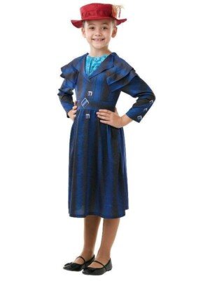 Rubie's Official Disney Mary Poppins Returns Movie Girls Costume, Mary Poppins Kids Book Week Character
