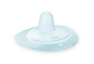 NUK Nipple Shields for Breastfeeding | Silicone Breast Shields for Feeding | Storage Case | Breastfeeding Essentials | Size M (20mm) | 2 Count