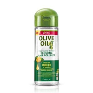 ORS Olive Oil Glossing Hair Polisher 177ml/6floz - Frizz Control, Shine, and Humidity Protection | Lightweight, Healthy Shiny Hair | Adds Gloss and Tames Frizz
