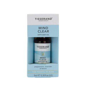 Tisserand - Mind Clear Diffuser Oil - Peppermint, Lavender, Lemon 100% Natural Pure Essential Oils - Vegan, Made in The UK - 9ml