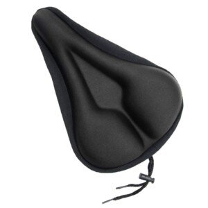 Maveek Black Gel Bike Seat Cover Extra Soft Saddle Cushion Bicycle Cycle Padded Seat Covers For Mountain Bikes And Road Bikes