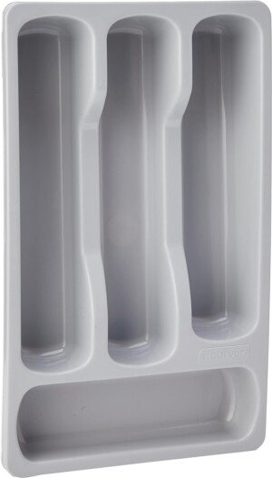Curver 228006 Cutlery Tray Small Gray Plastic 33 x 20 x 6 cm