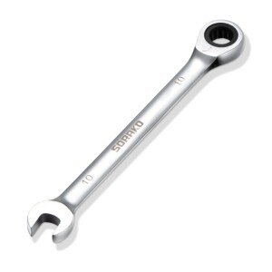 SORAKO Ratchet Spanner 10 mm, Combination Spanner Fixed Head Ratchet Spanner Combination Wrench