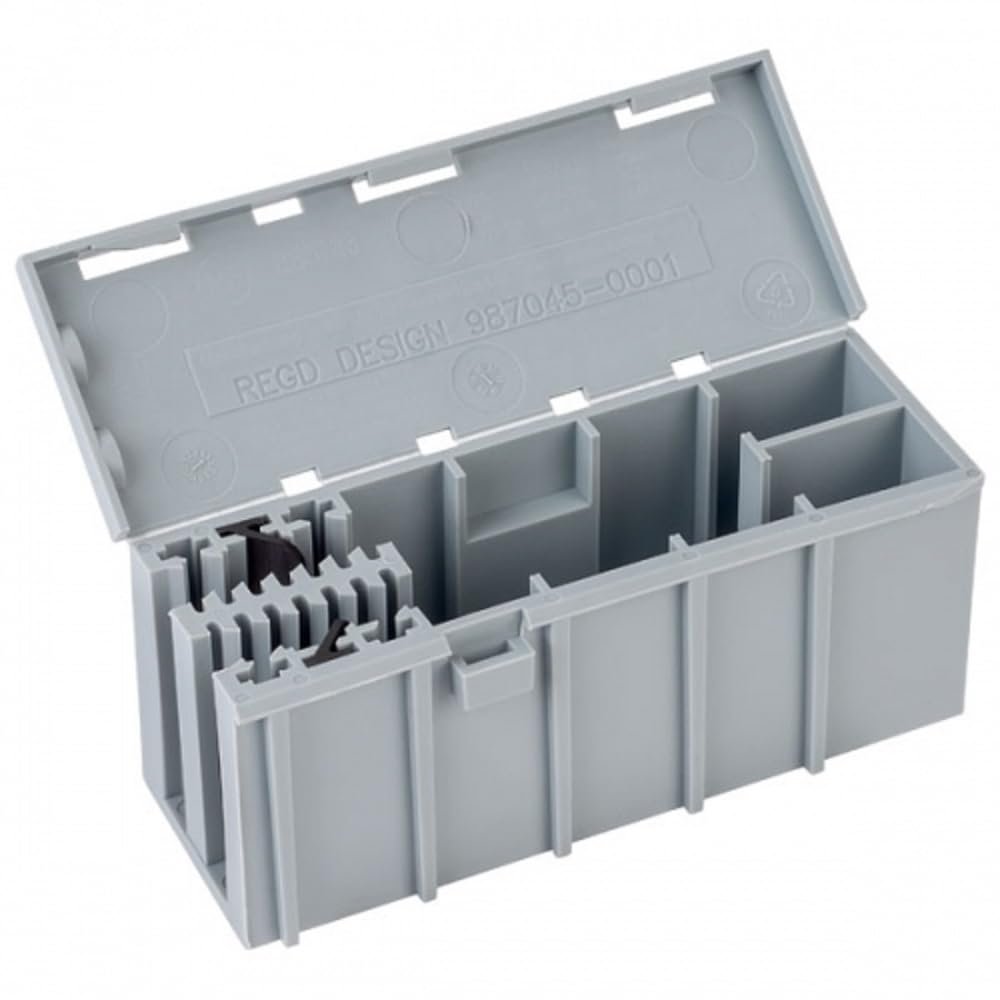WAGO WAGOBOX 207-3302 Classic Junction Box, Suitable for WAGO 222 & 773 Series Grey, Pack of 1