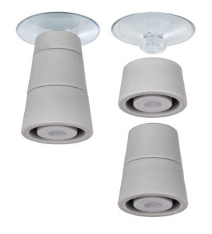 WENKO Feet for Hob Cover Plates Set of 4 - Replacement Feet, PVC, 4.4 x 5 x 4.4 cm, Transparent