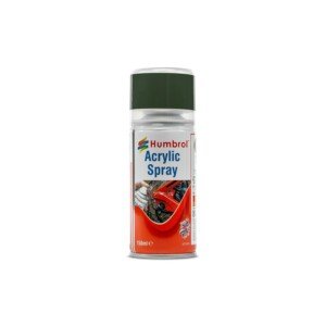 Humbrol Modellers Spray Paint - AD6003 No 3 Brunswick Green 150ml - Model Paints for Plastic Kits, Fast-Drying Modelling Paint for Crafting Surfaces Including Plastic, Fabric, Wood & Metal Models