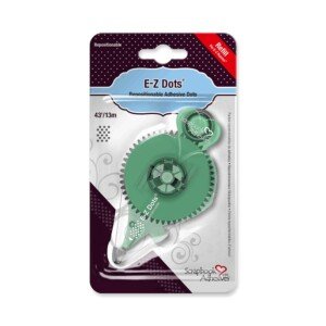 SCRAPBOOK ADHESIVES BY 3L E-Z Repositionable Adhesive Dots, Clear, 13m