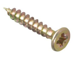 ForgePack Multi-Purpose Single Thread Screws | 4.0 x 25mm | Zinc Yellow Passivated | Pack 35