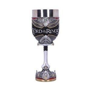 Nemesis Now Officially Licensed Lord of The Rings Aragorn Goblet, Silver, 19.5cm