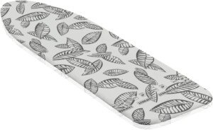 Leifheit Perfect Steam S/M Ironing Board Cover, max. 125x40cm, for steam stations, ideal heat distribution through perforation, Iron Board Cover with elasticated waistband
