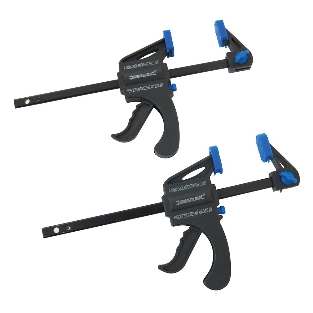 Silverline 250108 Mini Clamps 2pk 100 mm