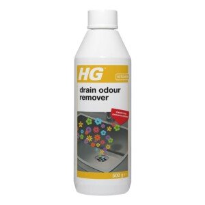 HG Drain Odour Remover - Cleans & De-Odourises Kitchen & Bathroom Sinks, Drains, Toilets & Shower Trays - 0.5kg