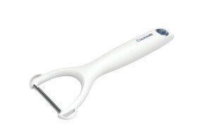 Culinare C30001 Safety Y Peeler, White, Plastic/Stainless Steel, Manual Potato/Vegetable/Fruit Peeler, for Left or Right-Handed Users, Dishwasher Safe
