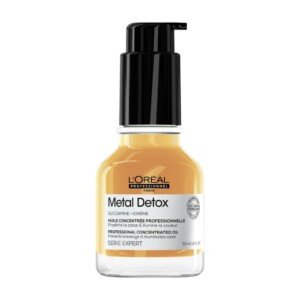 L’Oréal Professionnel Metal Detox Concentrated Hair Oil 50ml, prevent breakage & colour fade from hard water, For Shiny Hair, Heat Protection & Anti-humidity & Anti- Frizz